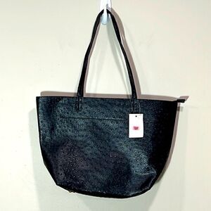 Large Black Textured Purse. Brand New! 👜 🔥 👀